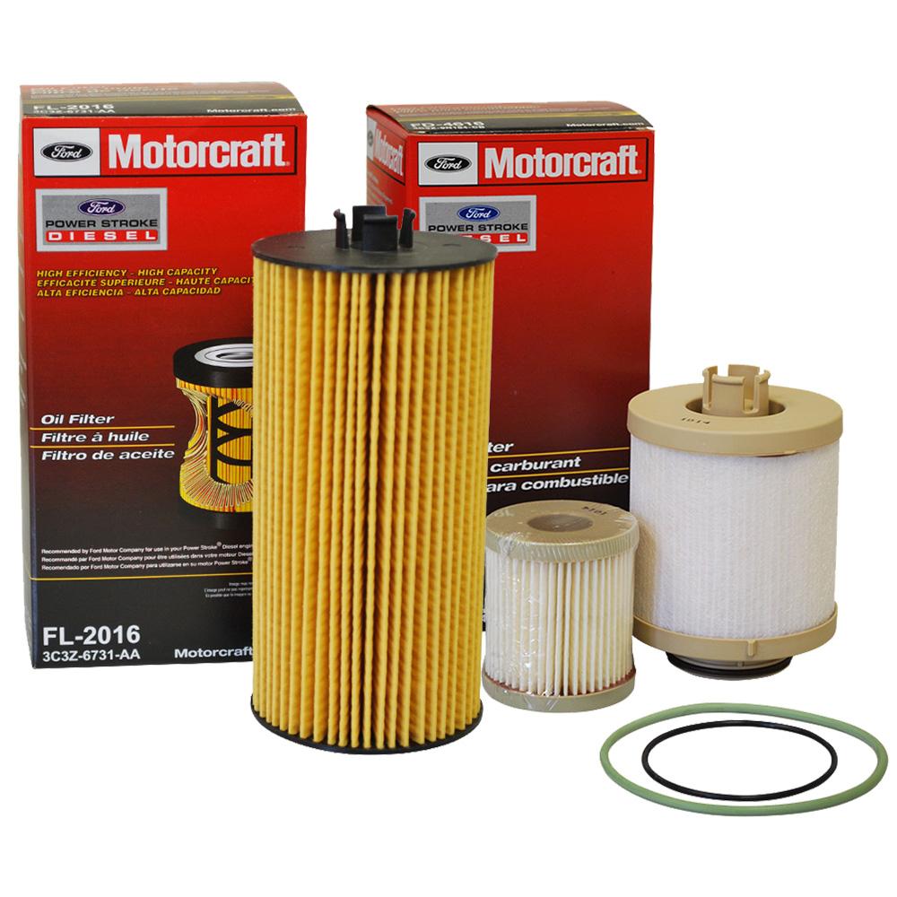 Motorcraft Oil Change Kit For 2003-2010 6.0L/6.4L Powerstroke – With FL2016 Filter, Oil & Drain Plug
